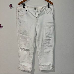 American Eagle white cropped Jeans sz 14